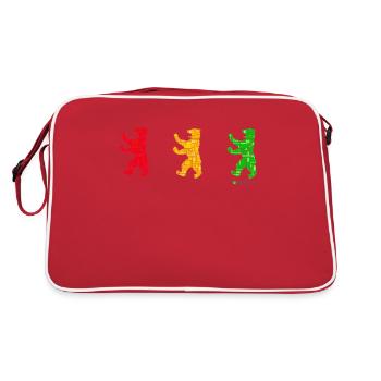 I Love Berlin - Berliner Bär - Bär Man Ampel - Retro Bag - red/white - Back