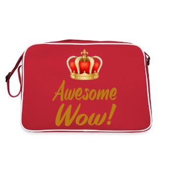 Alexander Hamilton Geschenk Krone Historische - Retro Tasche - Rot/Weiß - Hinten