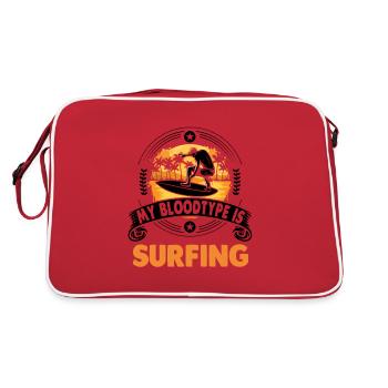 Surf surf surfer cadeau - Sac Retro - rouge/blanc - Dos