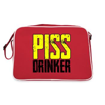 Piss Drinker 4 - Retro Bag - red/white - Back