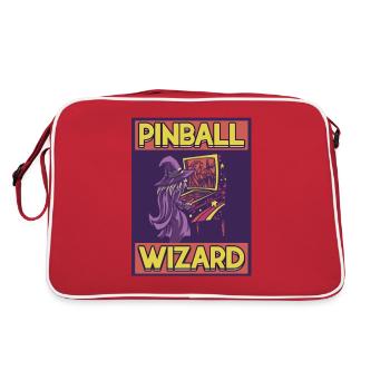 Pinball Wizard Pinball Machine Arcade-Spiel - Retro Tasche - Rot/Weiß - Hinten