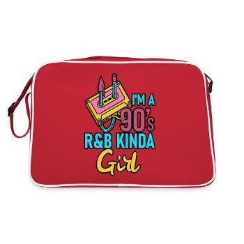 I'm a 90's R&b Kinda Girl - Retro Bag - red/white - Back