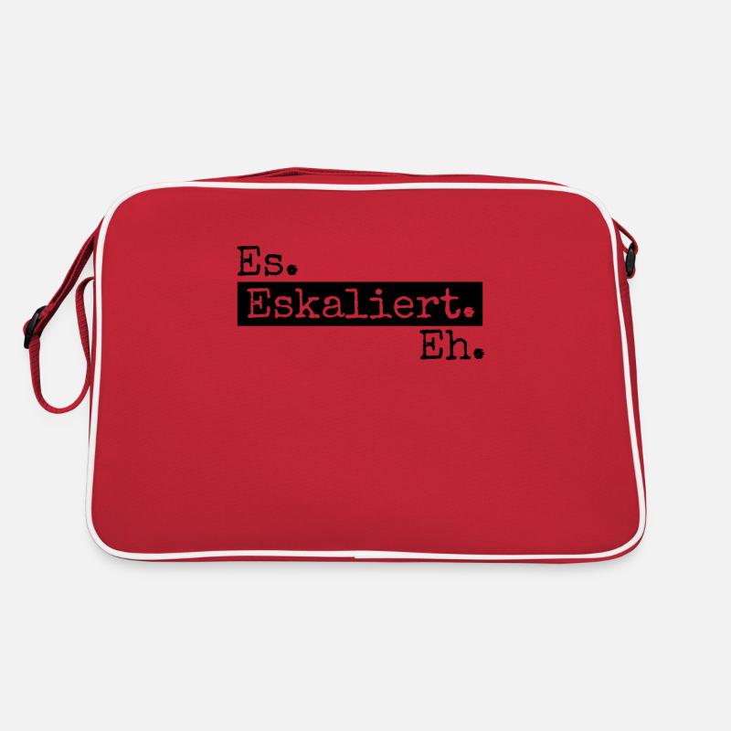 Es eskaliert eh Retro Tasche