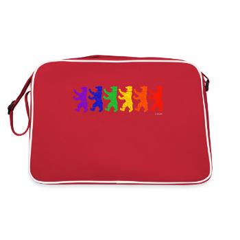 I Love Berlin - Berlin Bears - Pride Edition - Retro Bag - red/white - Back