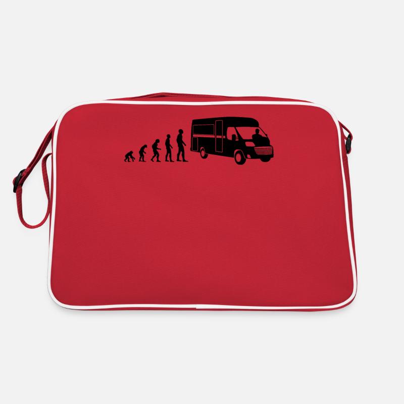 Camping Camper Wohnmobil Van Evolution Geschenk Retro Tasche