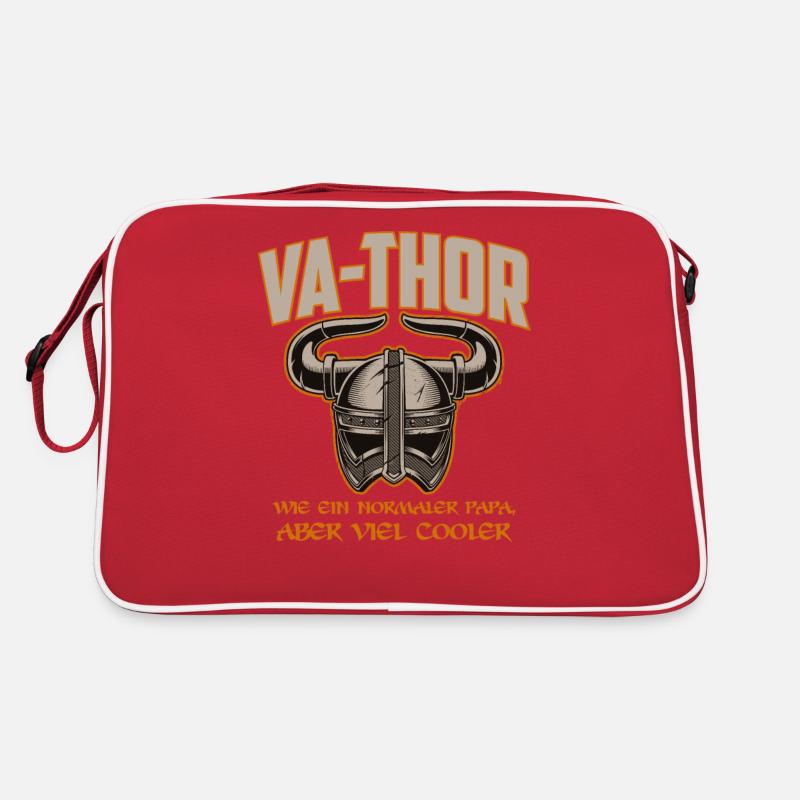 Vathor Wikinger Vater Nordmann Geschenk Papa Va-th Retro Tasche