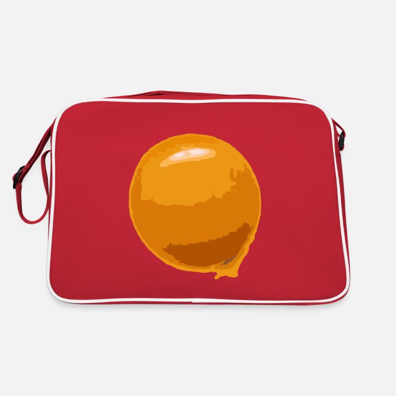 Spiegelei Kostüm Halloween Karneval Eigelb Dotter Retro Tasche