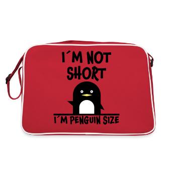 Pingouin Drôle de sort Petit Fun Antarctique Cadeau - Sac Retro - rouge/blanc - Dos