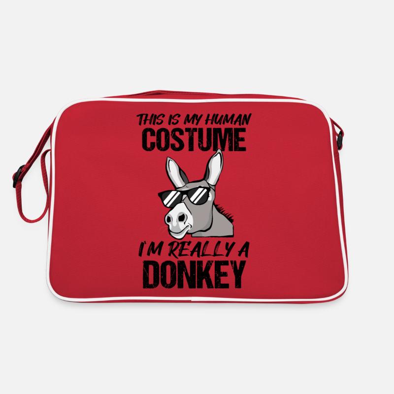 Cadeau de costume d'Halloween d'âne dicton drôle Sac Retro
