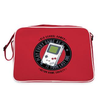 Vieux jeu de jeu rétro de l’école Jeux vidéo - Sac Retro - rouge/blanc - Dos