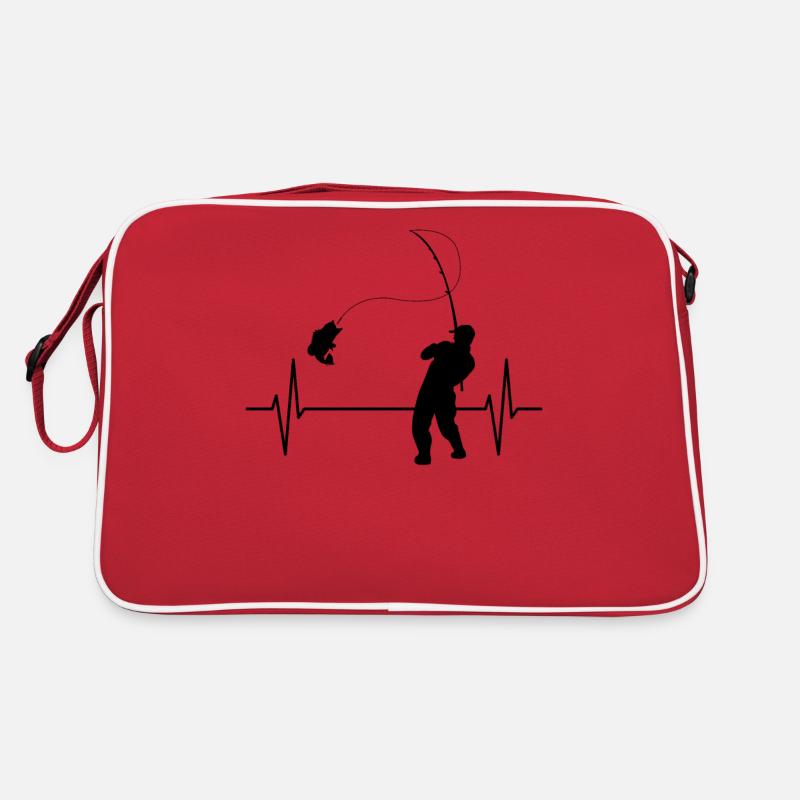 Pêcher Avec pêcheur de coeur de pêche Sac Retro