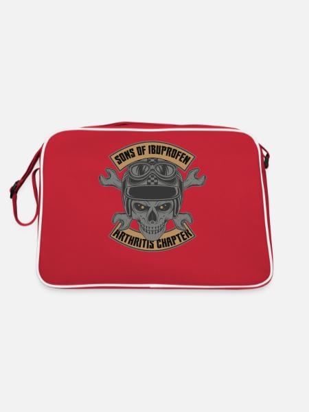Sons Of Ibuprofen Arthritis Chapter - Retro Tasche - Rot/Weiß - Hinten