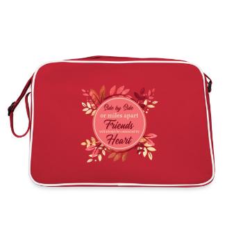 Thanksgiving Friend Friendship Cas Women Outfit - Sac Retro - rouge/blanc - Dos
