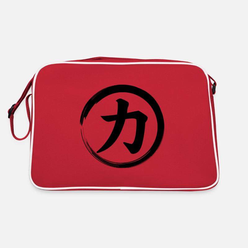 Caractère chinois pour force - chine, asie Sac Retro