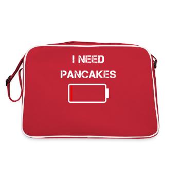 J’ai besoin de crêpes crêpes petit déjeuner brunch - Sac Retro - rouge/blanc - Dos