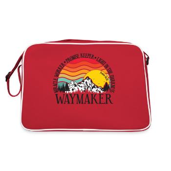 Waymaker & Vêtements chrétiens - Sac Retro - rouge/blanc - Dos