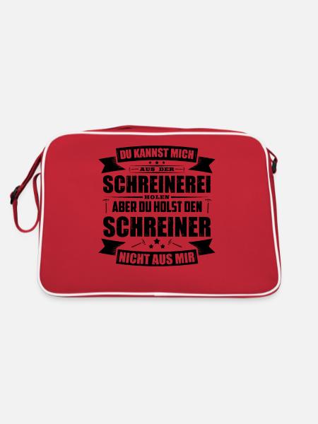 Schreiner Geschenkideen - Retro Tasche - Rot/Weiß - Hinten
