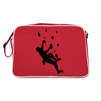 Climbers Mountaineers Climbing wall Climbing hall - Retro Bag - red/white - Back