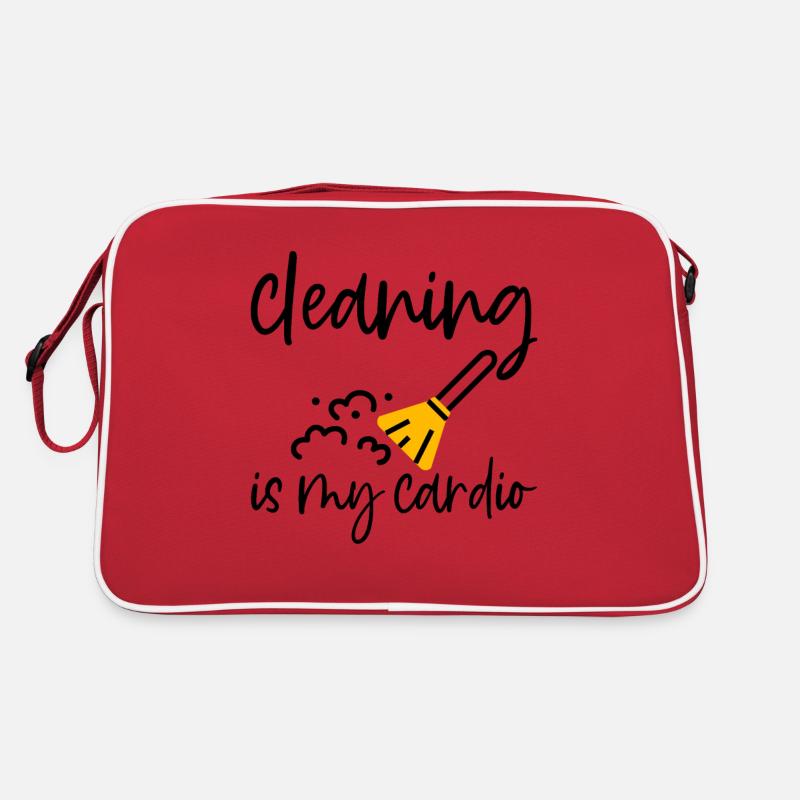 Cleaning Is My Cardio 4 Retro Tasche