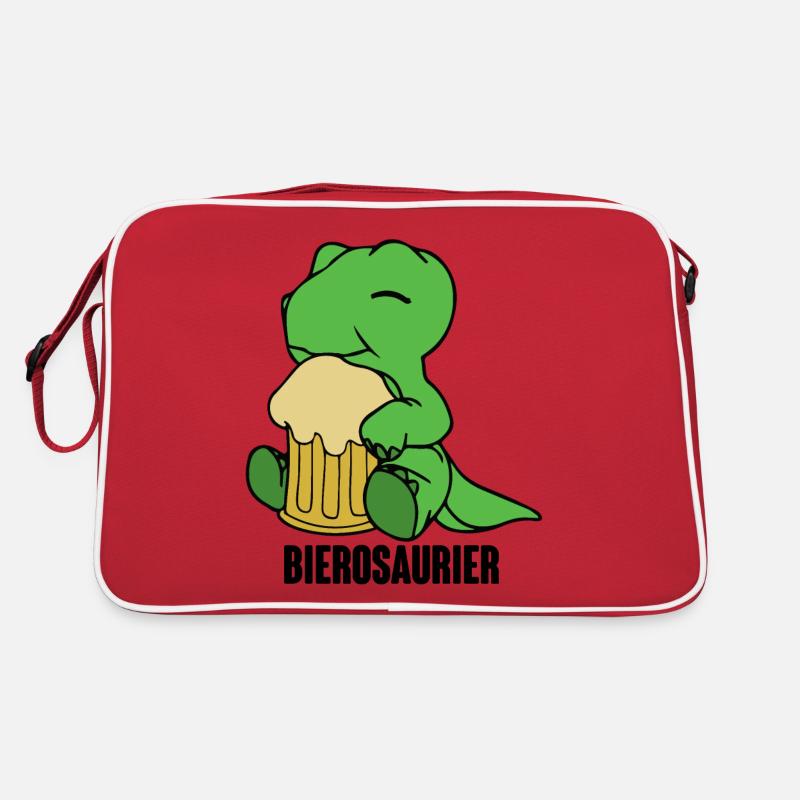 Bierosaurier Dino Dinosaurier T Rex Biertrinker Sa Retro Tasche
