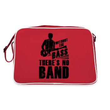 Musician Music Guitarist Music Bass Player Bassist - Retro Bag - red/white - Back