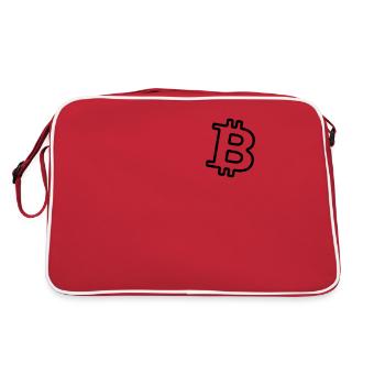 bitcoin - Retro Tasche - Rot/Weiß - Hinten