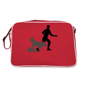 Dressage de chien Éducation canine Cadeau d’école de chien - Sac Retro - rouge/blanc - Dos
