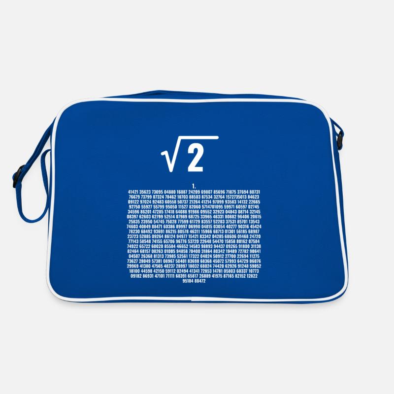 Root 2 decimal places for nerds and math freaks Retro Bag