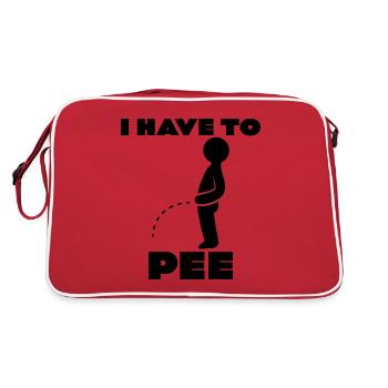 I Have To Pee 7 - Retro Bag - red/white - Back