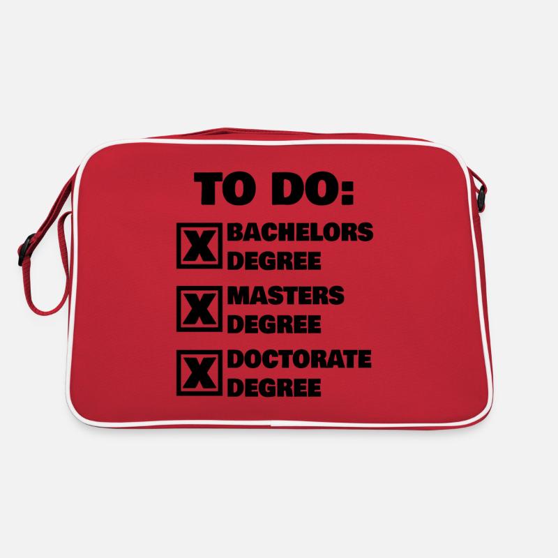 Funny PhD Doctorates Retro Bag