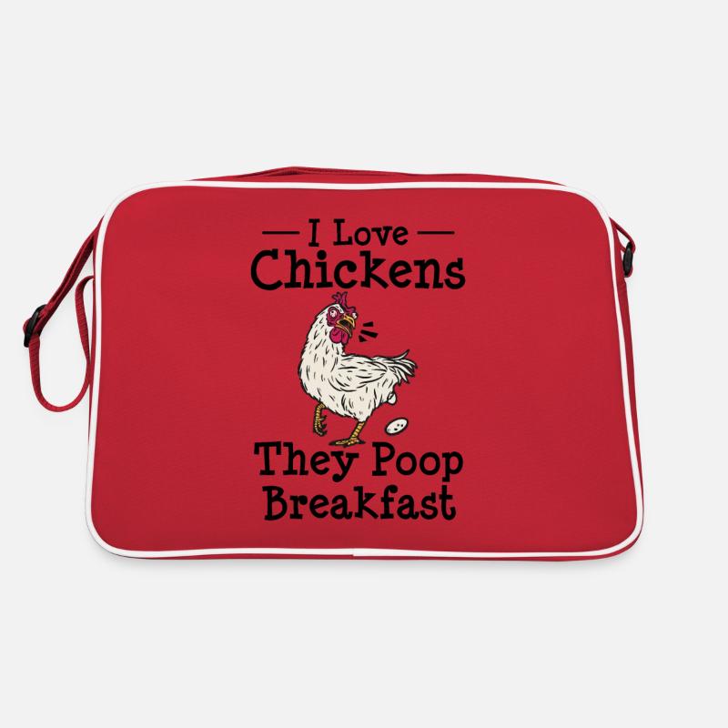 Farming Chicken Owner Farmer Funny Chicken Egg Retro Bag