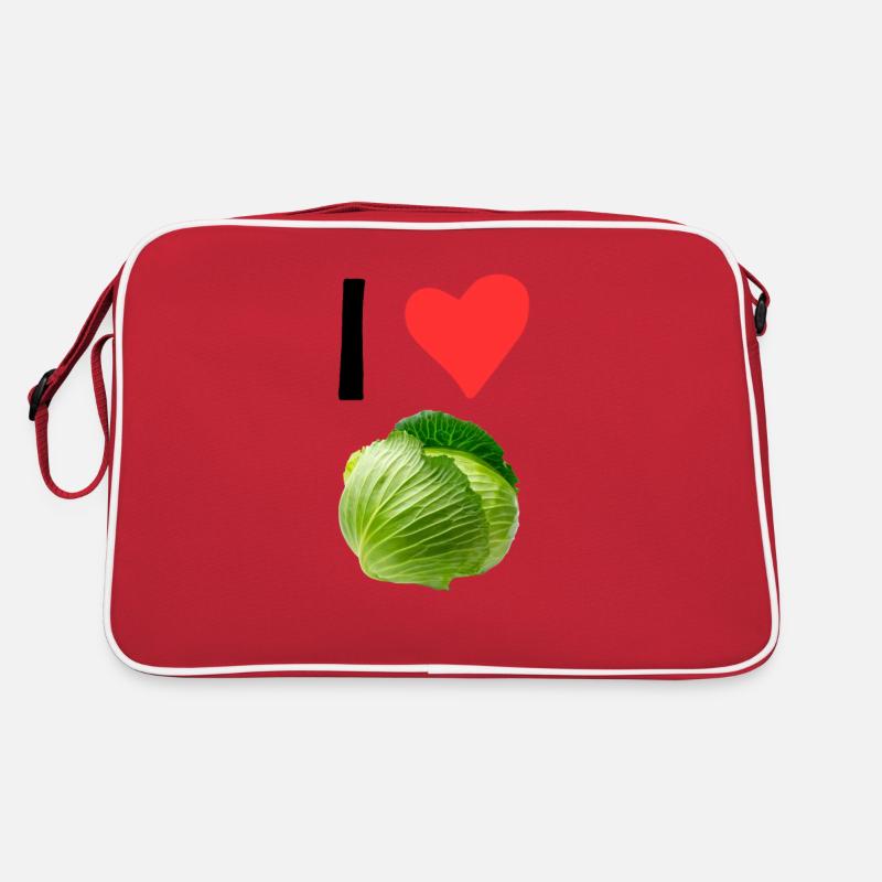 I love Cabbage for Vegetarians Sac Retro