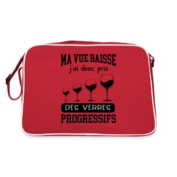 Cadeau humour myope apéro - Sac Retro - rouge/blanc - Dos