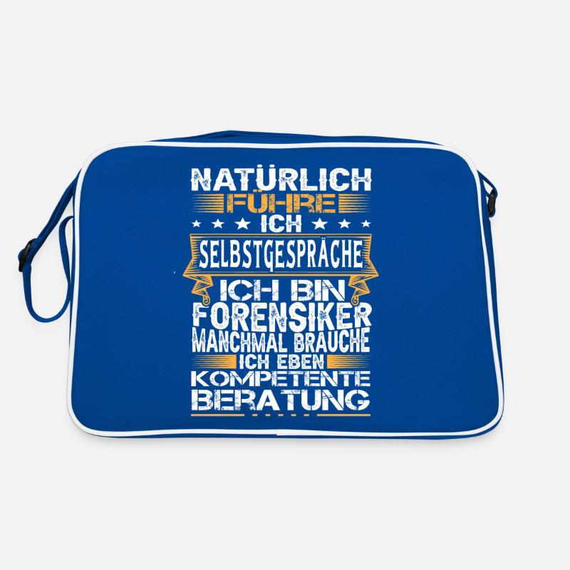 Forensiker Selbstgespräche Forensik Retro Tasche