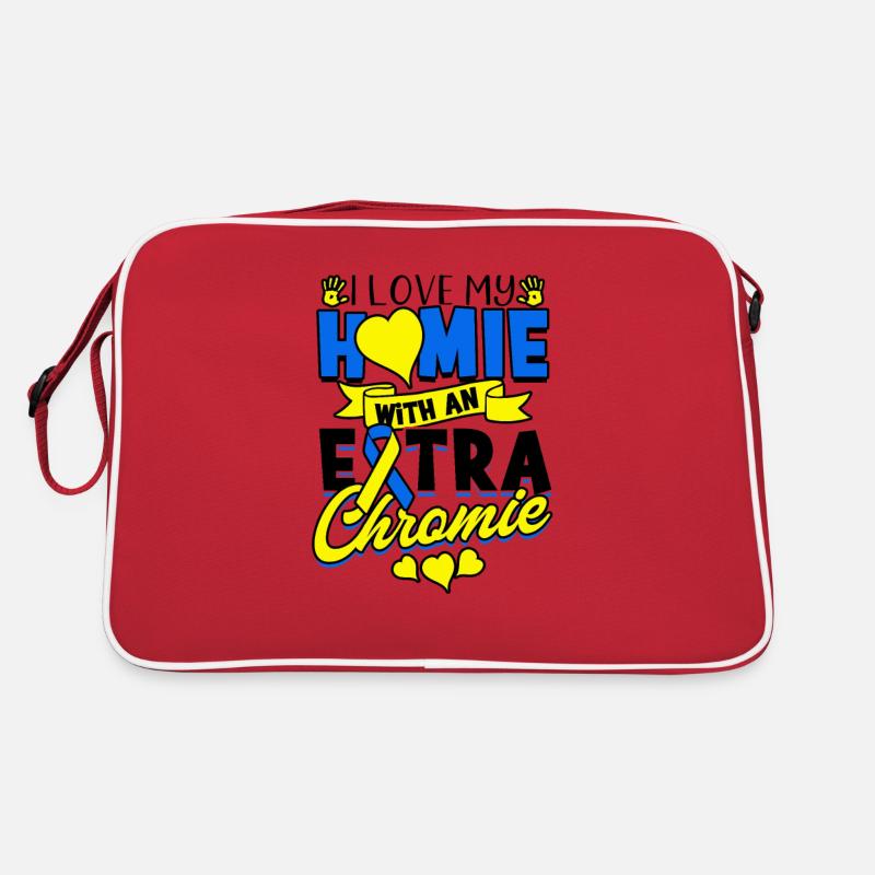 Love My With Extra Chromie Down Syndrome - Retro Bag