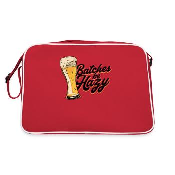 Craft Beer Batches Be Hazy Home Brewing - Liquor - Retro Bag - red/white - Back