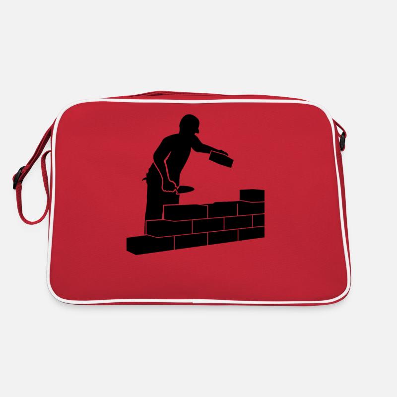 Bricklayer Builder Profession Training Gift Retro Bag