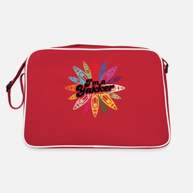 I'm A Yakker Kayak Kayaking Canoe River - Bootfahren Retro Tasche
