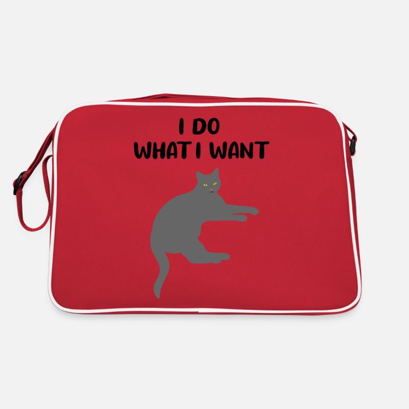 Katze Freches Kätzchen Lustiger Spruch Geschenk Retro Tasche
