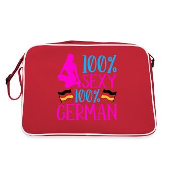 Sexy German Girl Allemagne Femmes - Sac Retro - rouge/blanc - Dos