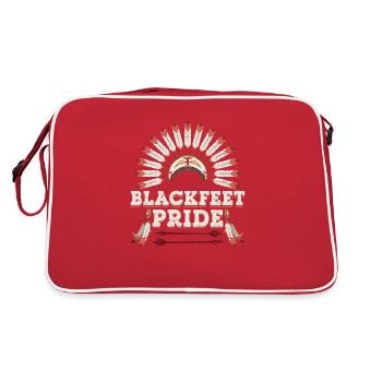Blackfeet Pride Indian Tribe The American - Retro Bag - red/white - Back