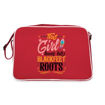 Une fille aime ses racines pieds-noirs - Sac Retro - rouge/blanc - Dos