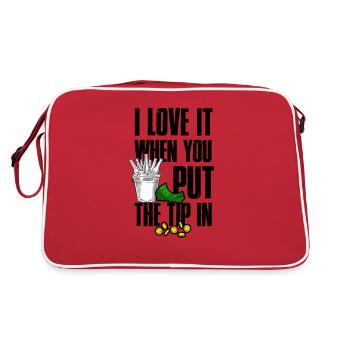 J’adore quand vous mettez le pourboire - Mixologie - Sac Retro - rouge/blanc - Dos