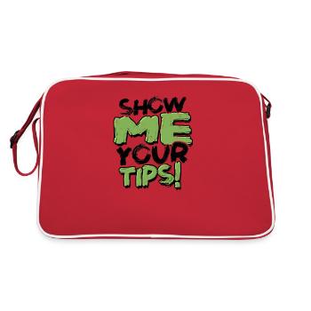 Montrez-moi vos conseils! - Mixologie Alcohol Party - Sac Retro - rouge/blanc - Dos