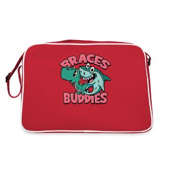 Dentiste Orthodontiste Appareils dentaires Buddies - - Sac Retro - rouge/blanc - Dos