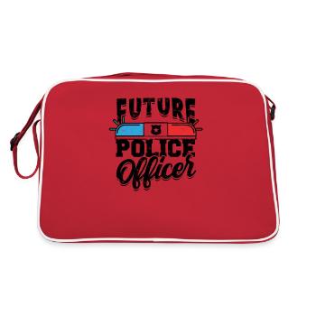 Future Police Officer My Career - Prison Jail - Retro Bag - red/white - Back