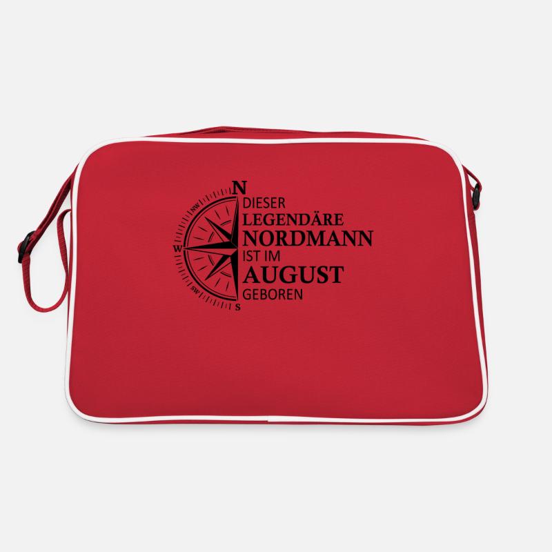 Norden Nordisch August Geburtstag Sprüche Retro Tasche
