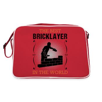 Maçon Constructeur Profession Cadeau de formation - Sac Retro - rouge/blanc - Dos