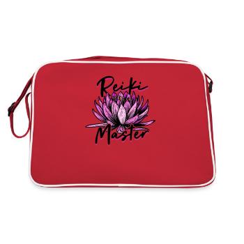 Maître Reiki - fleur - Sac Retro - rouge/blanc - Dos