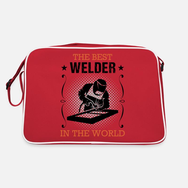 Schweißer Beruf Schweißgerät Handwerker Geschenk Retro Tasche